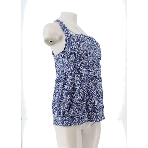 LOT of 2 Lands' End Blouson Tank Swim Top Women 12 Padded Cups Swimwear L - Picture 9 of 14